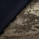 Reverse side of Antique Olive Lurex Italiano fabric showing the backing and metallic finish for garment production.