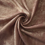 Rosette drape of Blush Taupe Lurex Italiano fabric emphasizing shimmer for kaftans and occasionwear.