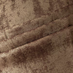 Bronze Taupe Lurex Italiano fabric in diagonal folds showing metallic sheen and drape for eveningwear.