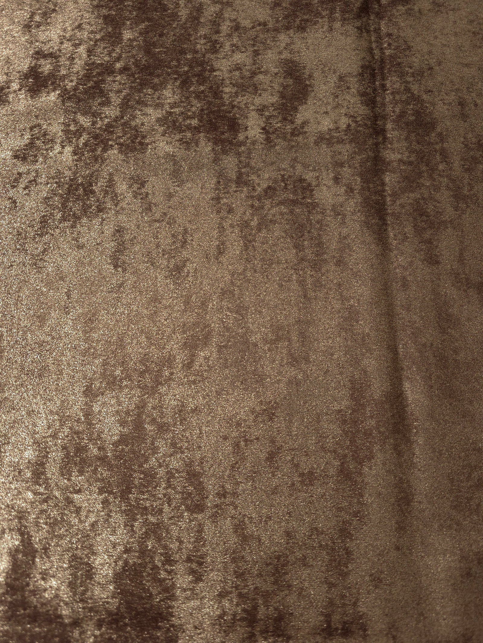 Flat view of Bronze Taupe Lurex Italiano fabric showing its metallic foil surface for luxury apparel.