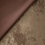 Reverse side of Bronze Taupe Lurex Italiano fabric showing the backing and metallic finish for garment production.