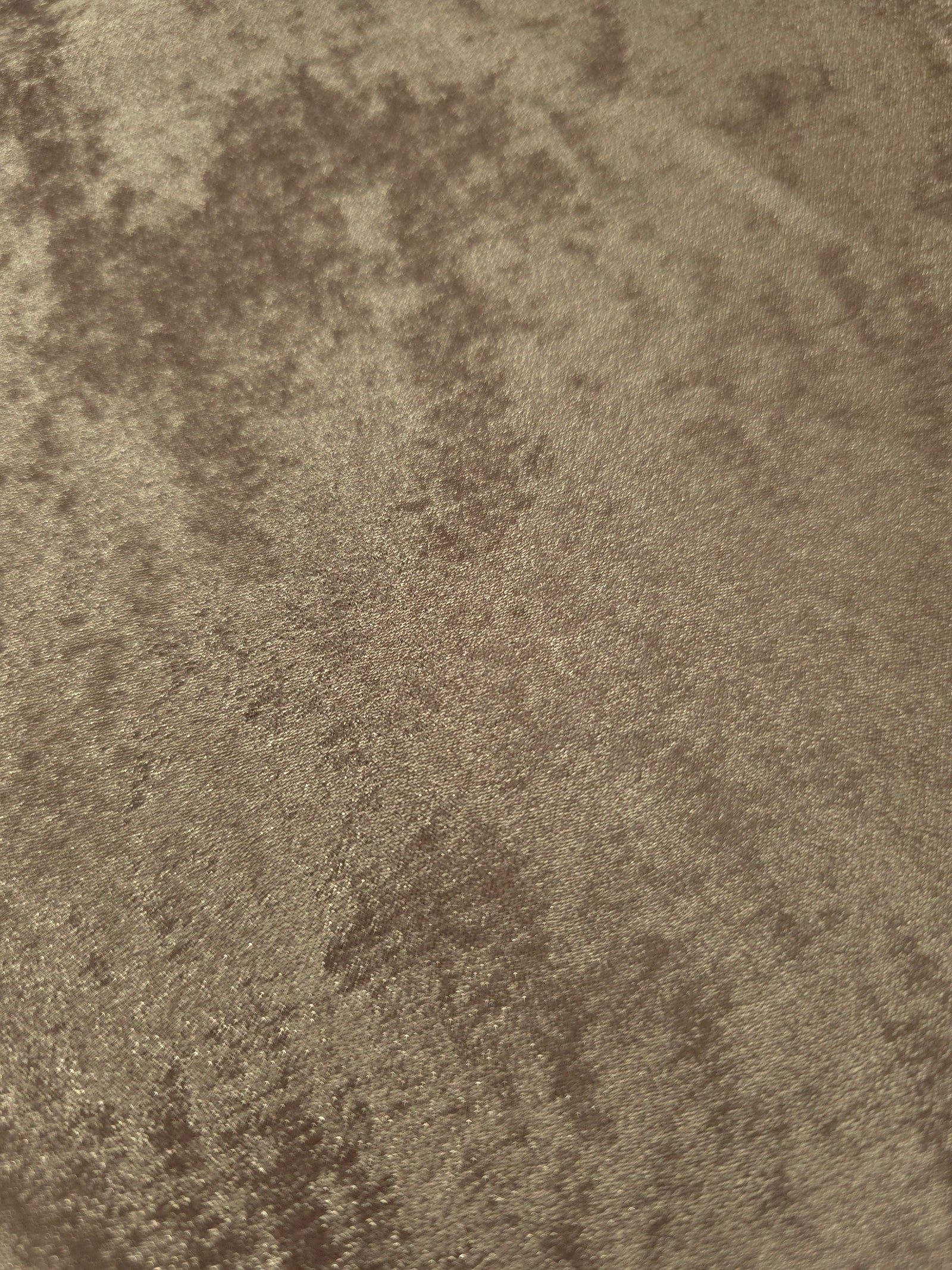 Macro close-up of Champagne Beige Lurex Italiano fabric revealing metallic texture for designer apparel.