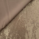Reverse side of Champagne Beige Lurex Italiano fabric showing the backing and metallic finish for garment production.