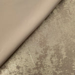 Reverse side of Champagne Taupe Lurex Italiano fabric showing the backing and metallic finish for garment production.