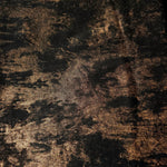 Flat view of Copper Black Lurex Italiano fabric showing its metallic foil surface for luxury apparel.