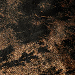 Macro close-up of Copper Black Lurex Italiano fabric revealing metallic texture for designer apparel.
