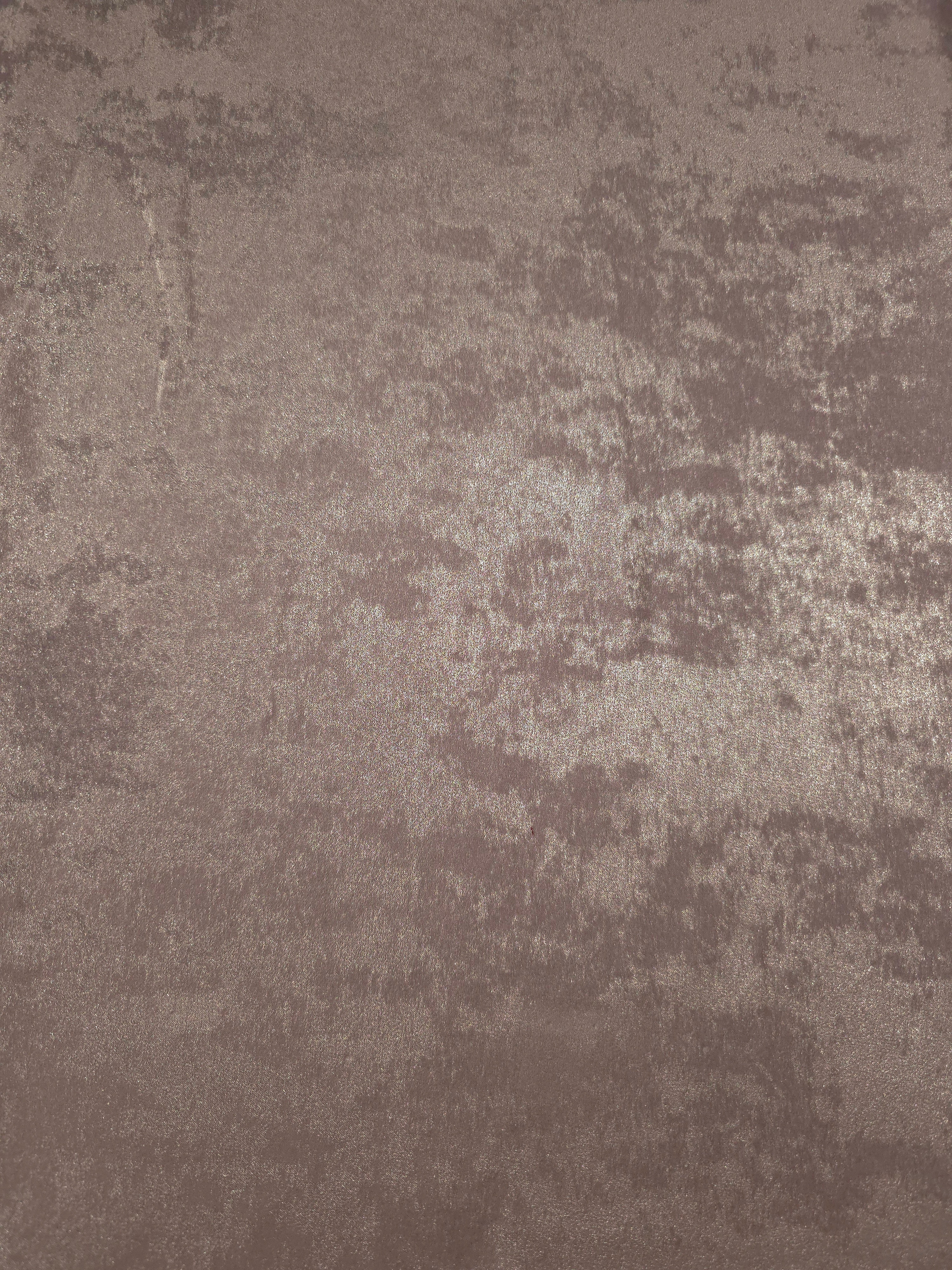 Flat view of Dusty Mauve Lurex Italiano fabric showing its metallic foil surface for luxury apparel.