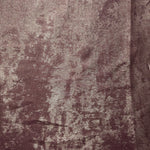 Flat view of Dusty Plum Lurex Italiano fabric showing its metallic foil surface for luxury apparel.