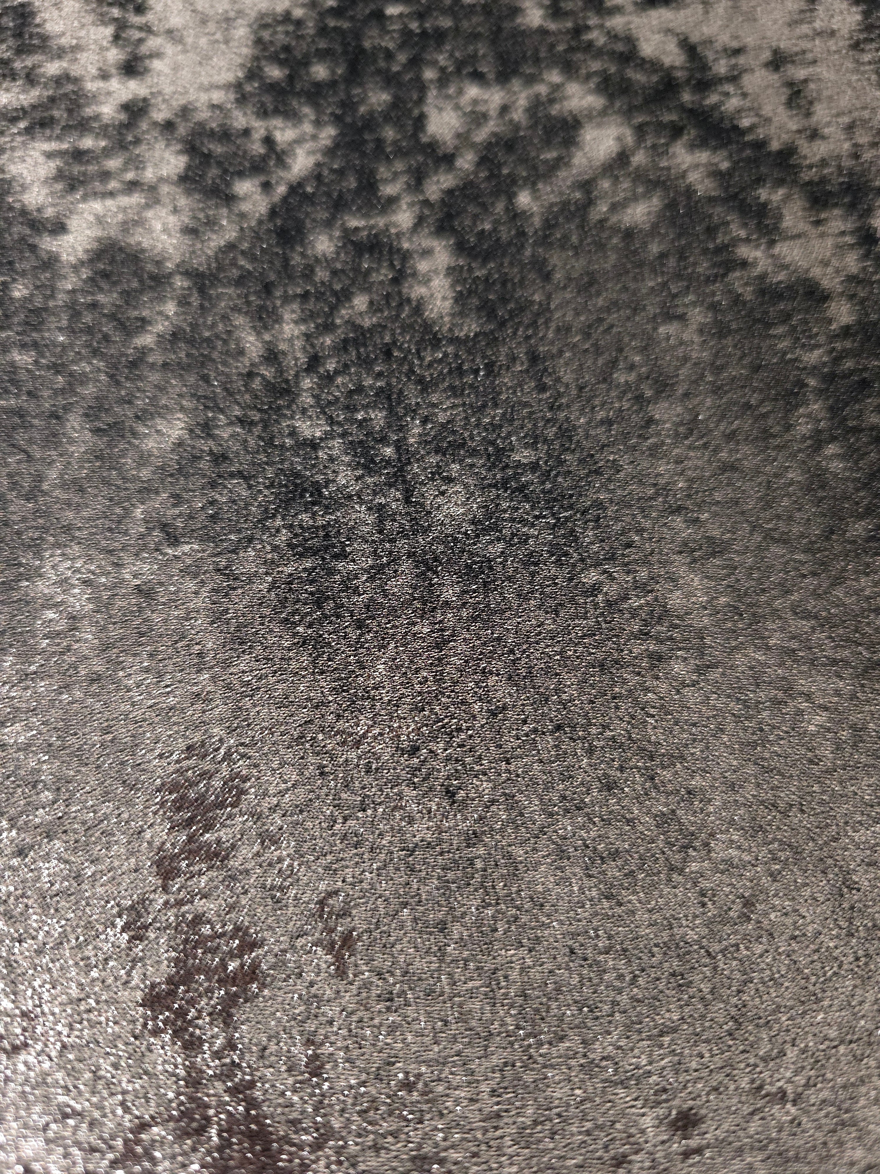Macro detail of Gunmetal Navy Lurex Italiano metallic fabric pearlescent texture