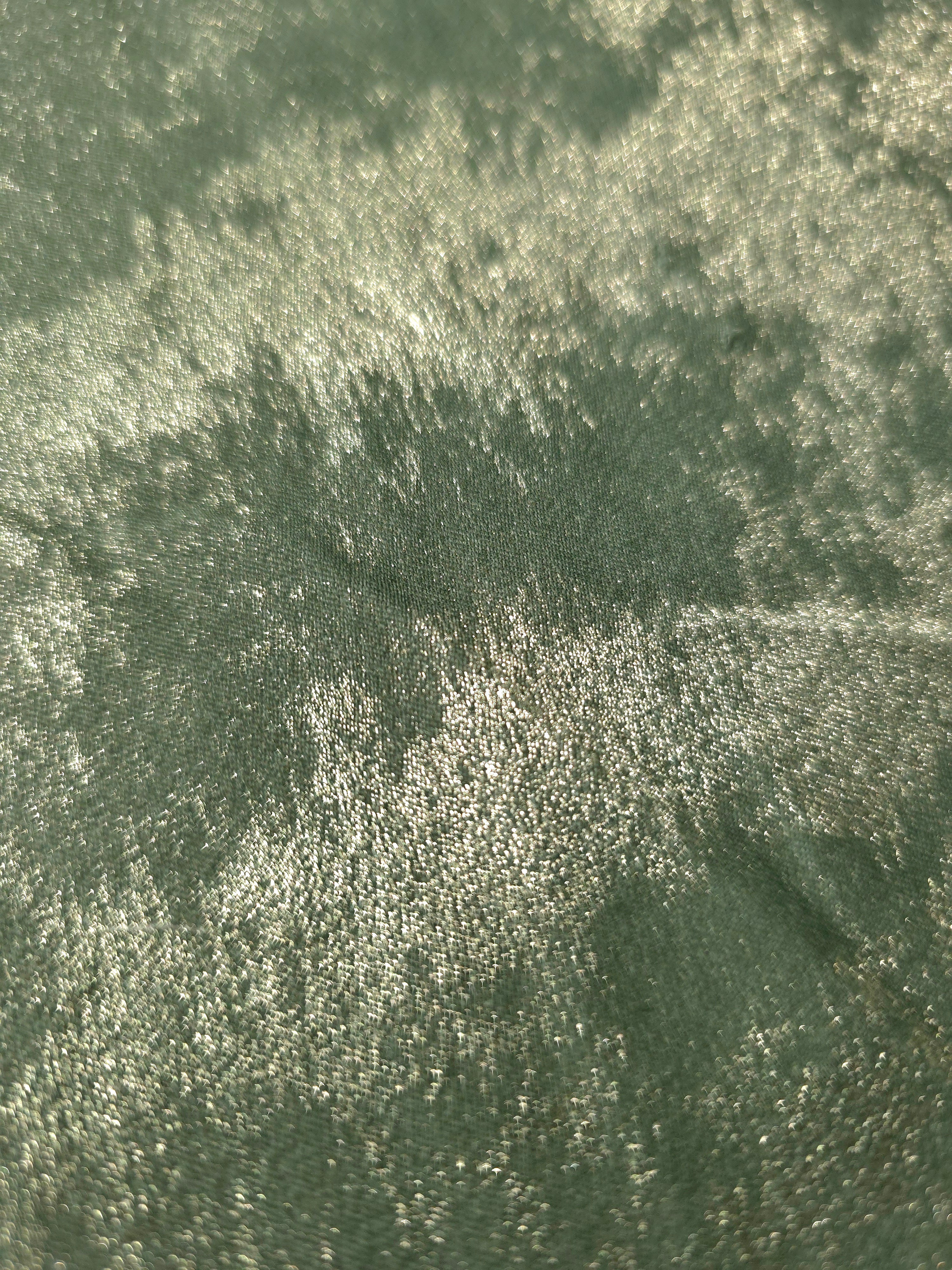 Misty Sage Lurex Italiano metallic fabric arranged in diagonal eveningwear folds