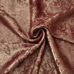 Flowing folds of Rose Bronze Lurex Italiano fabric highlighting drape for abayas, kaftans and dresses.