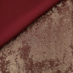 Reverse side of Rose Bronze Lurex Italiano fabric showing the backing and metallic finish for garment production.