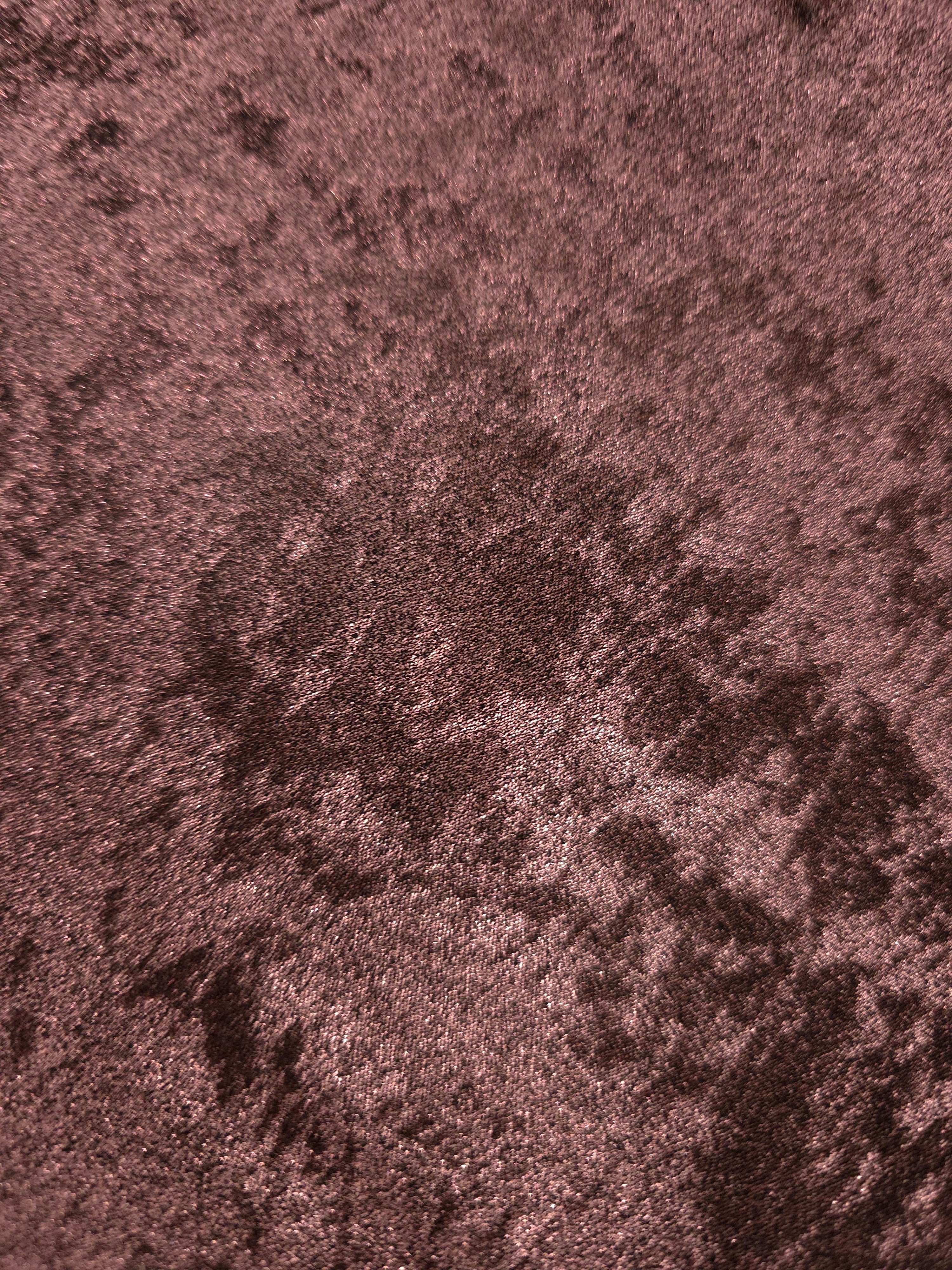 Flat view of Rosewood Lurex Italiano fabric showing its metallic foil surface for luxury apparel.
