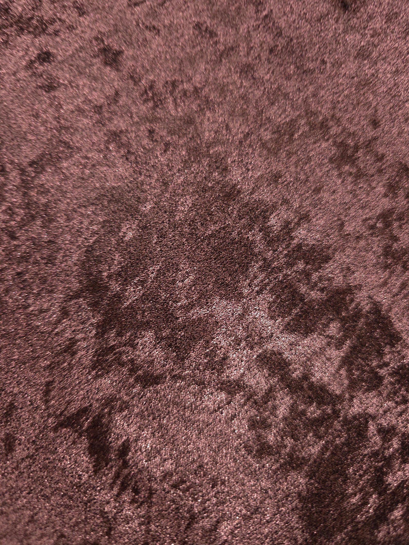 Flat view of Rosewood Lurex Italiano fabric showing its metallic foil surface for luxury apparel.