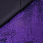Flowing folds of Royal Purple Lurex Italiano fabric highlighting drape for abayas, kaftans and dresses.