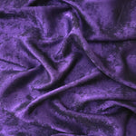 Reverse side of Royal Purple Lurex Italiano fabric showing the backing and metallic finish for garment production.
