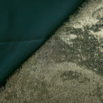 Reverse side of Sage Olive Lurex Italiano fabric showing the backing and metallic finish for garment production.