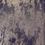 Flat view of Smoky Violet Lurex Italiano fabric showing its metallic foil surface for luxury apparel.