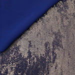 Reverse side of Smoky Violet Lurex Italiano fabric showing the backing and metallic finish for garment production.