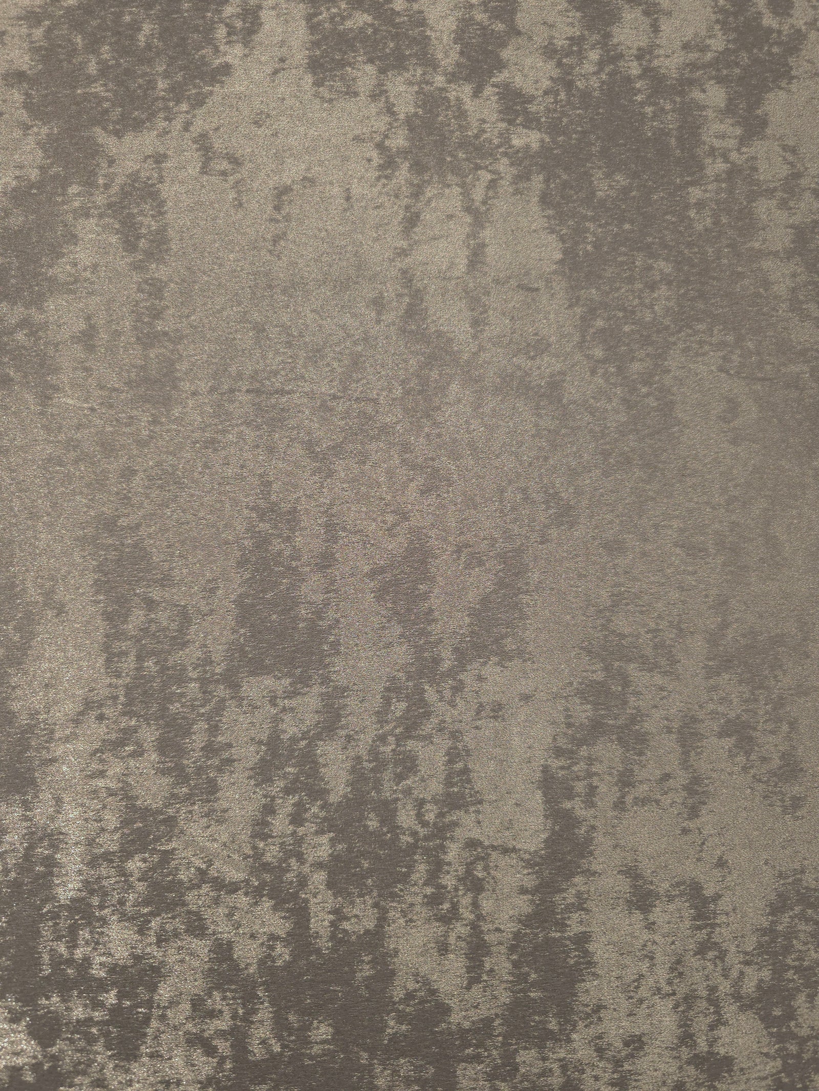 Flat view of Stone Greige Lurex Italiano fabric showing its metallic foil surface for luxury apparel.