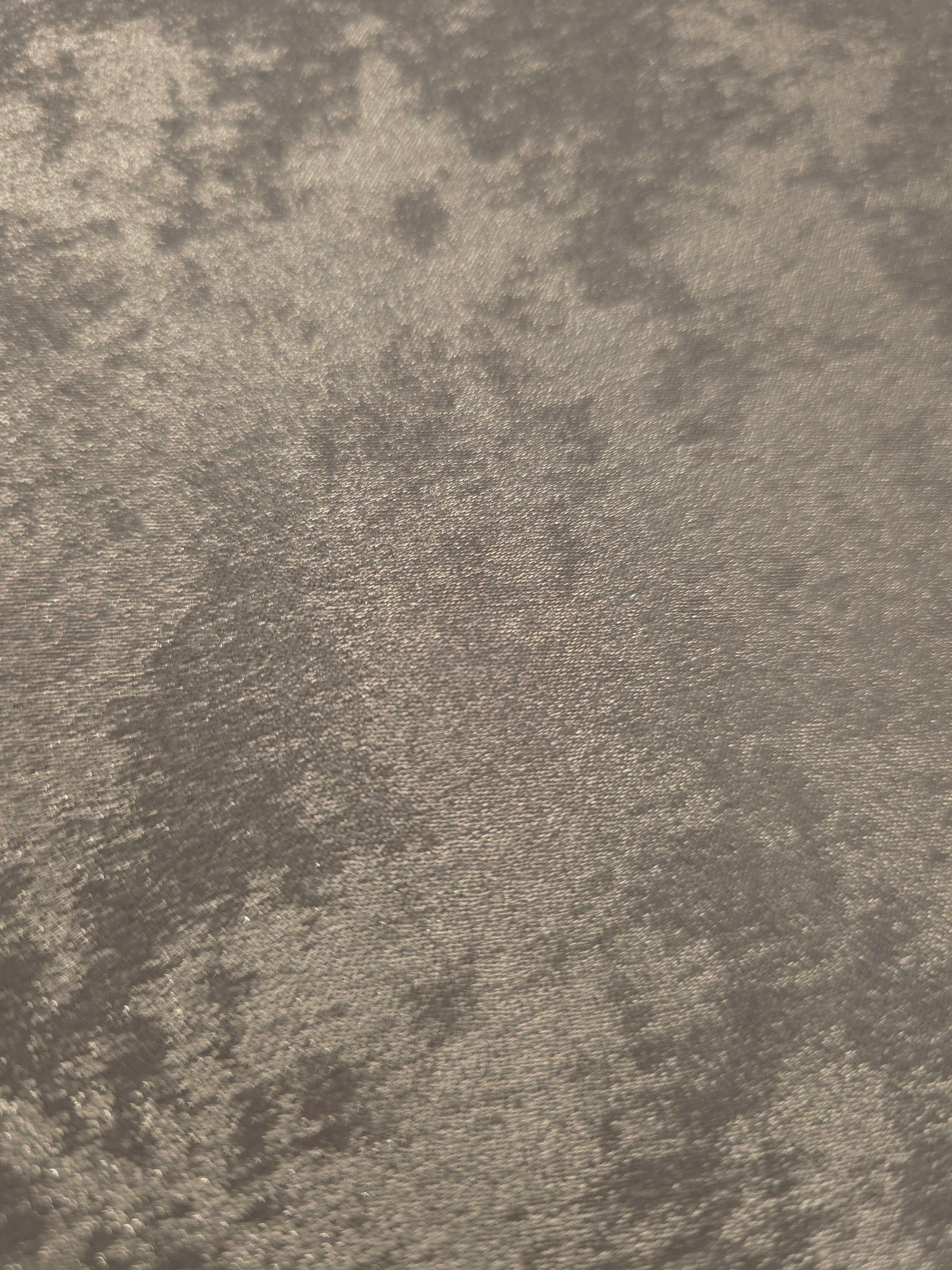 Reverse side of Stone Greige Lurex Italiano fabric showing the backing and metallic finish for garment production.