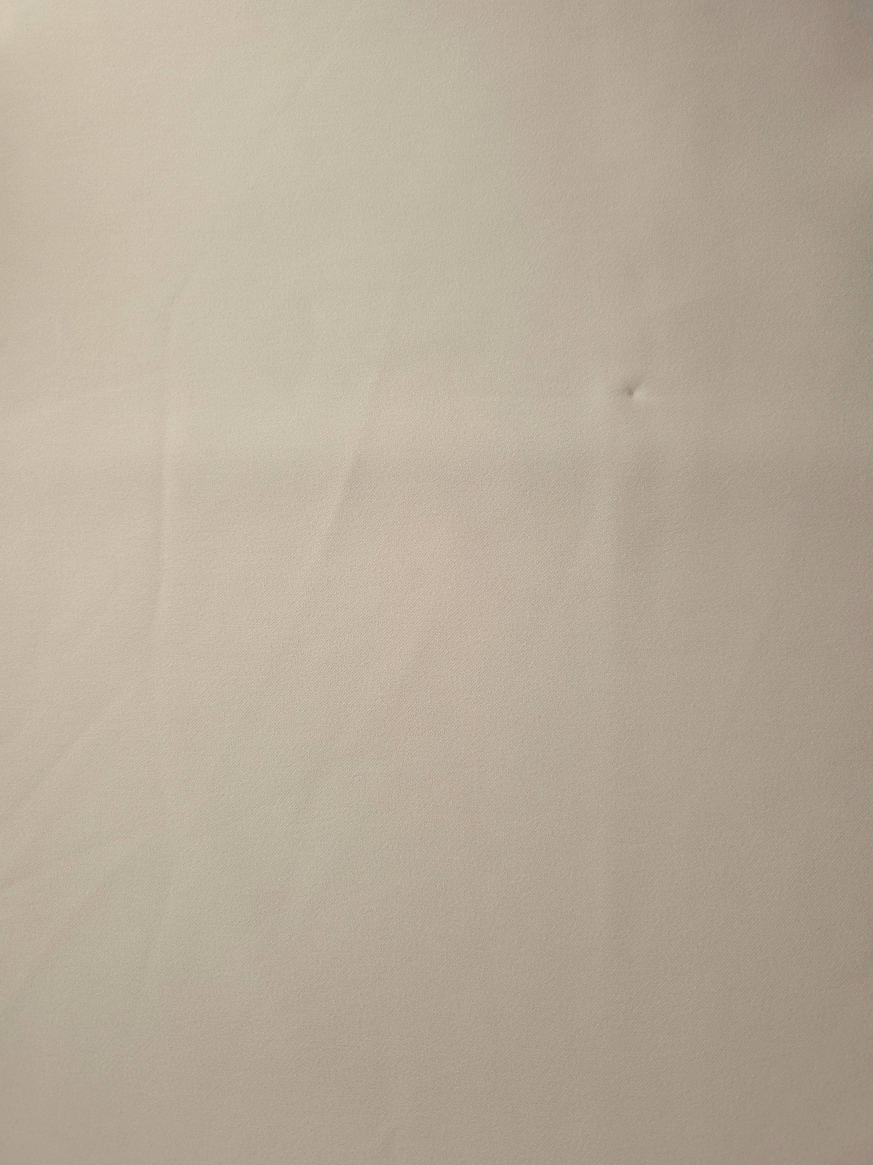 Porcelain Greige Silky Italian Crepe with a smooth opaque finish, suitable for formal gowns, abayas and special-occasion skirts.