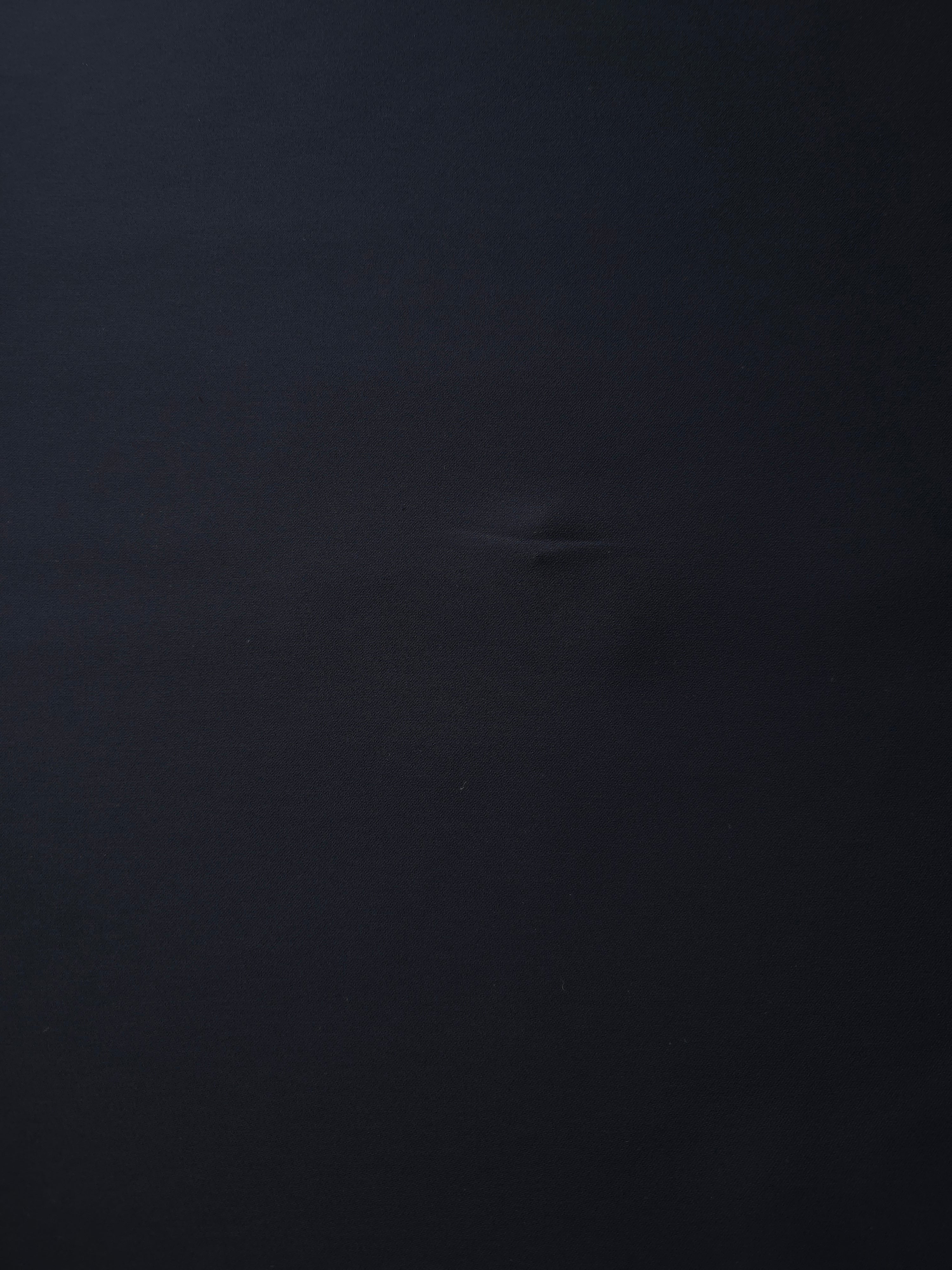 Storm Navy Silky Italian Crepe with a smooth opaque finish, suitable for cocktail dresses, skirts and polished separates.