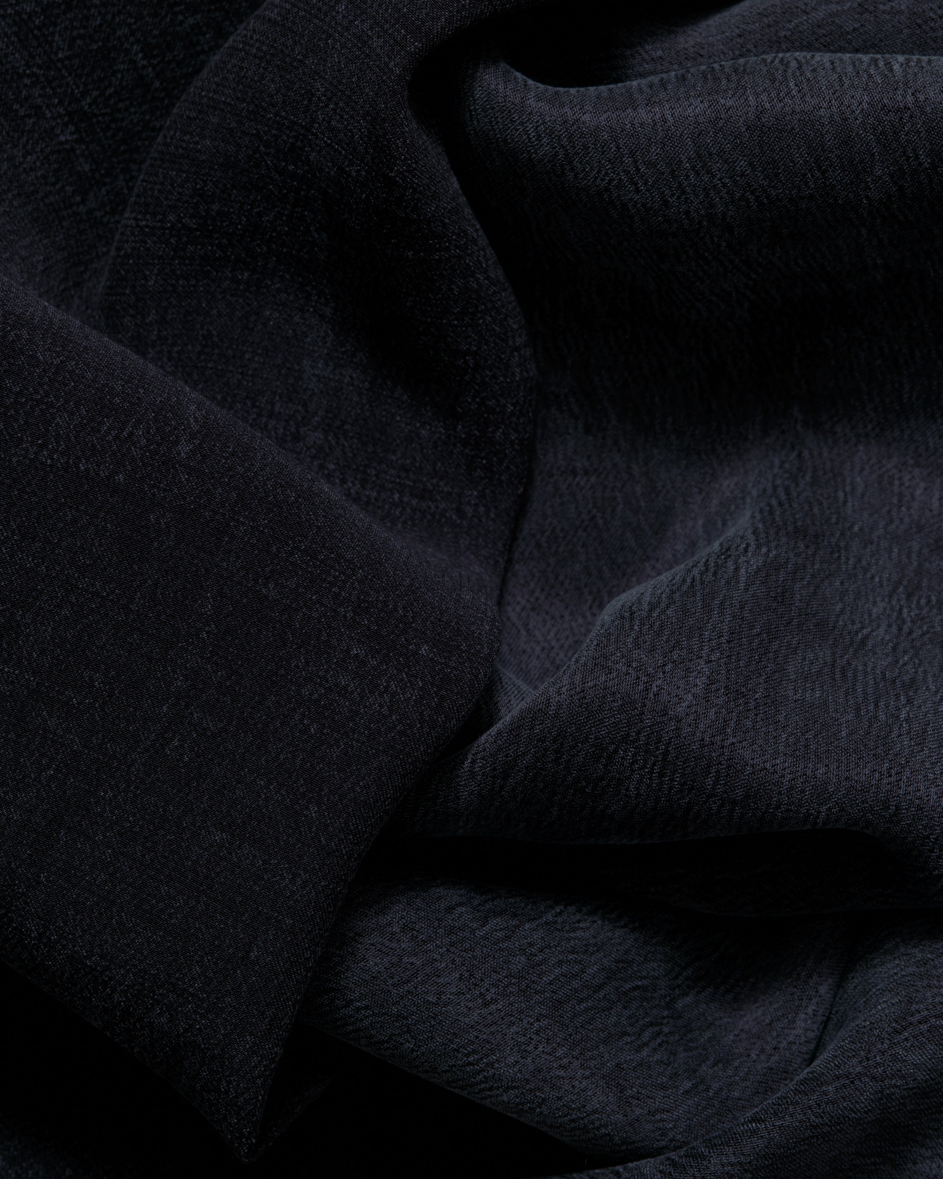 Sandwashed Cupro Viscose Navy Blue - Hiba Fabrics