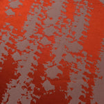 Close-up of the burnt orange animal print, the most vivid of the four colorways in this design