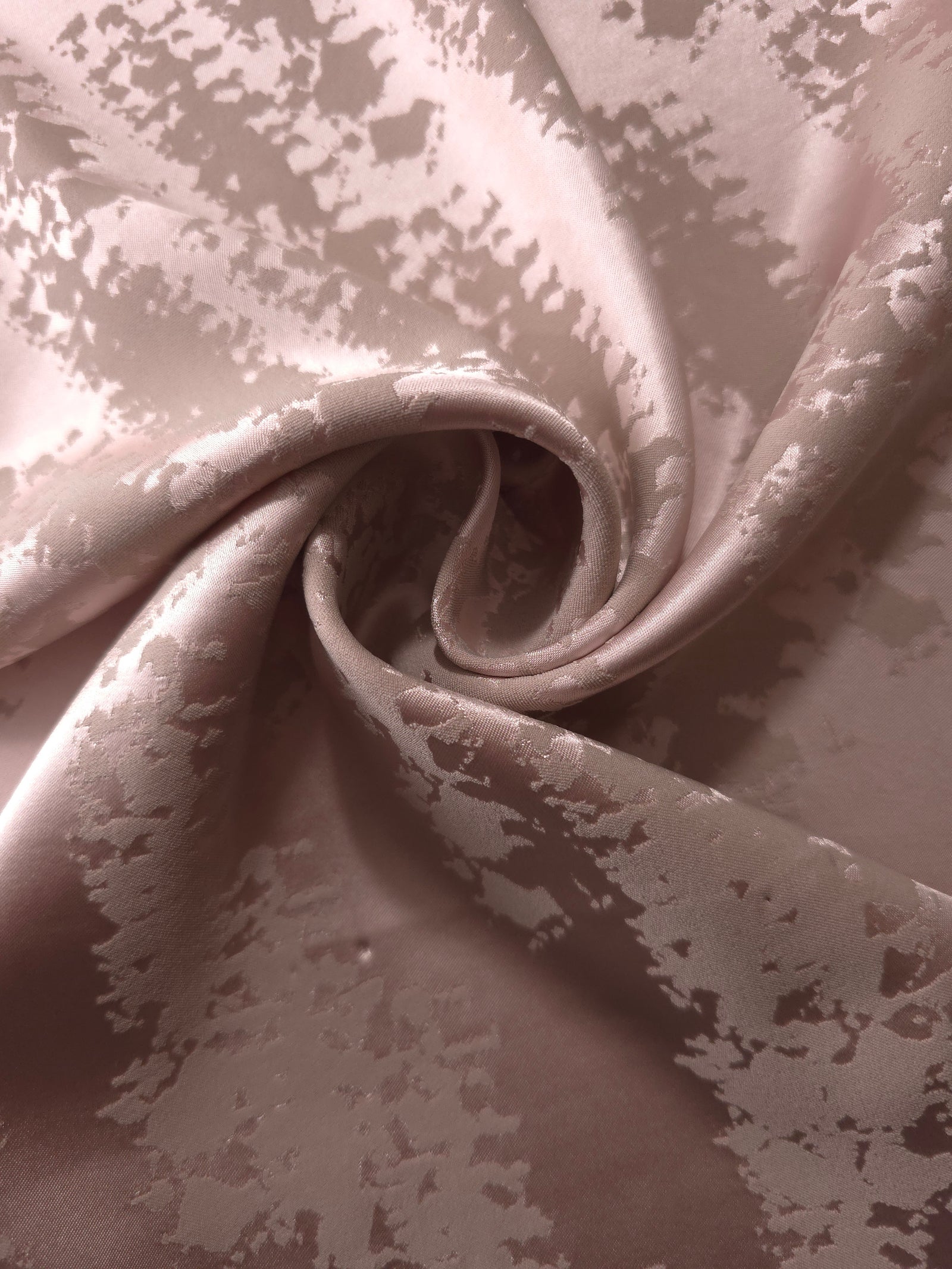 Reversible Two-Tone Stretch Satin Jacquard Fabric