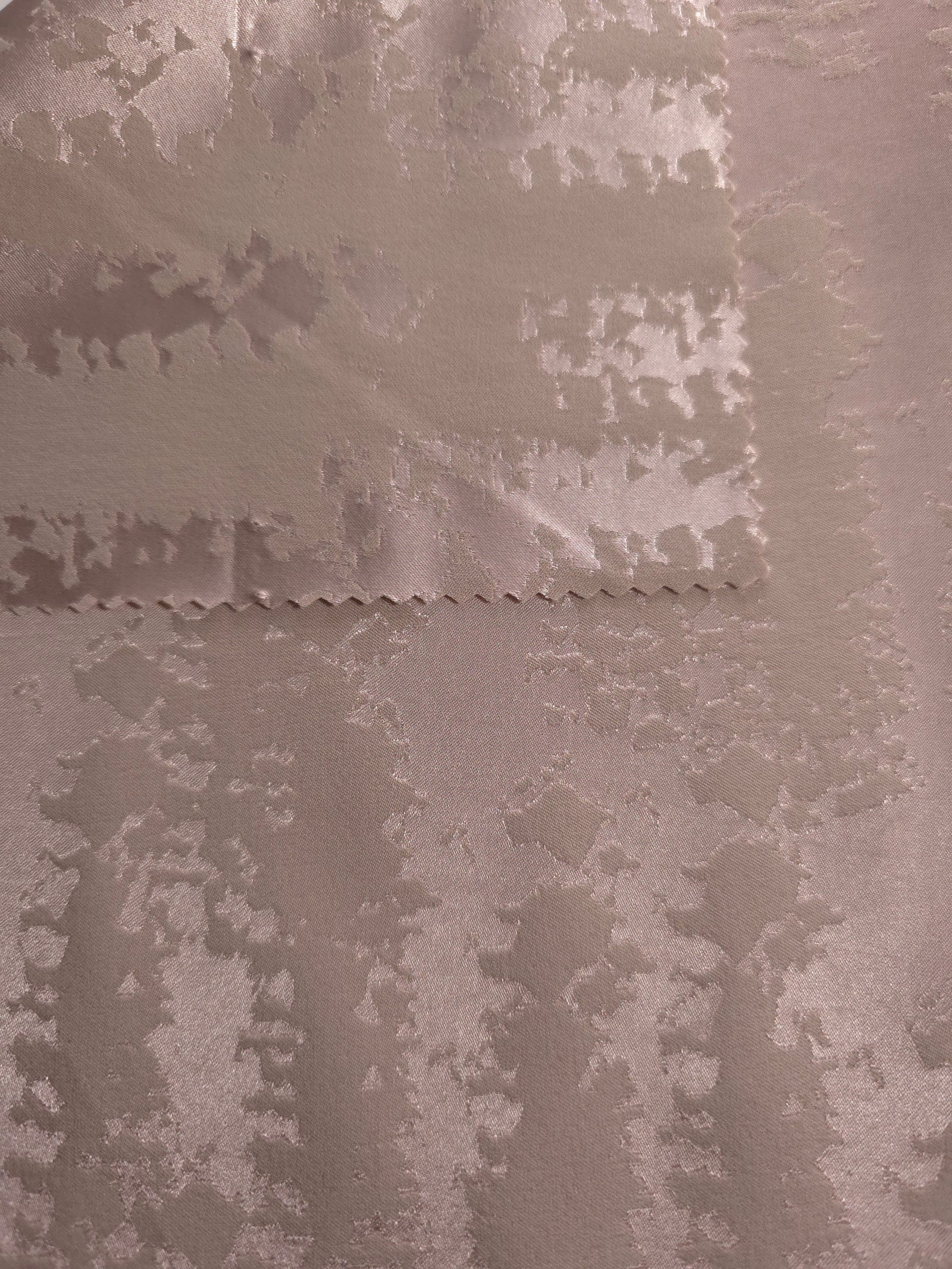 Reversible Two-Tone Stretch Satin Jacquard Fabric