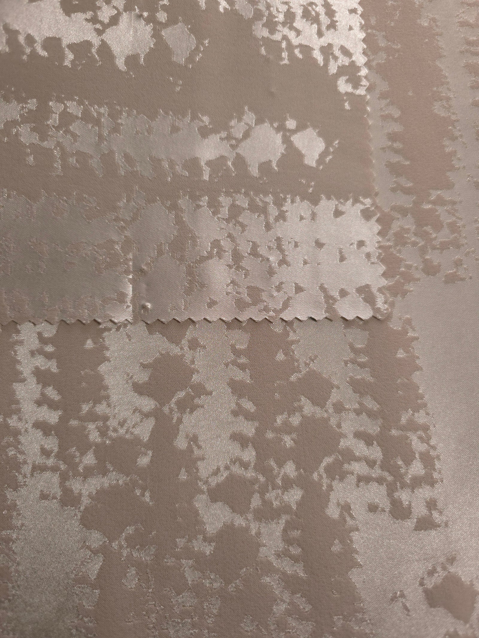 Reversible Two-Tone Stretch Satin Jacquard Fabric