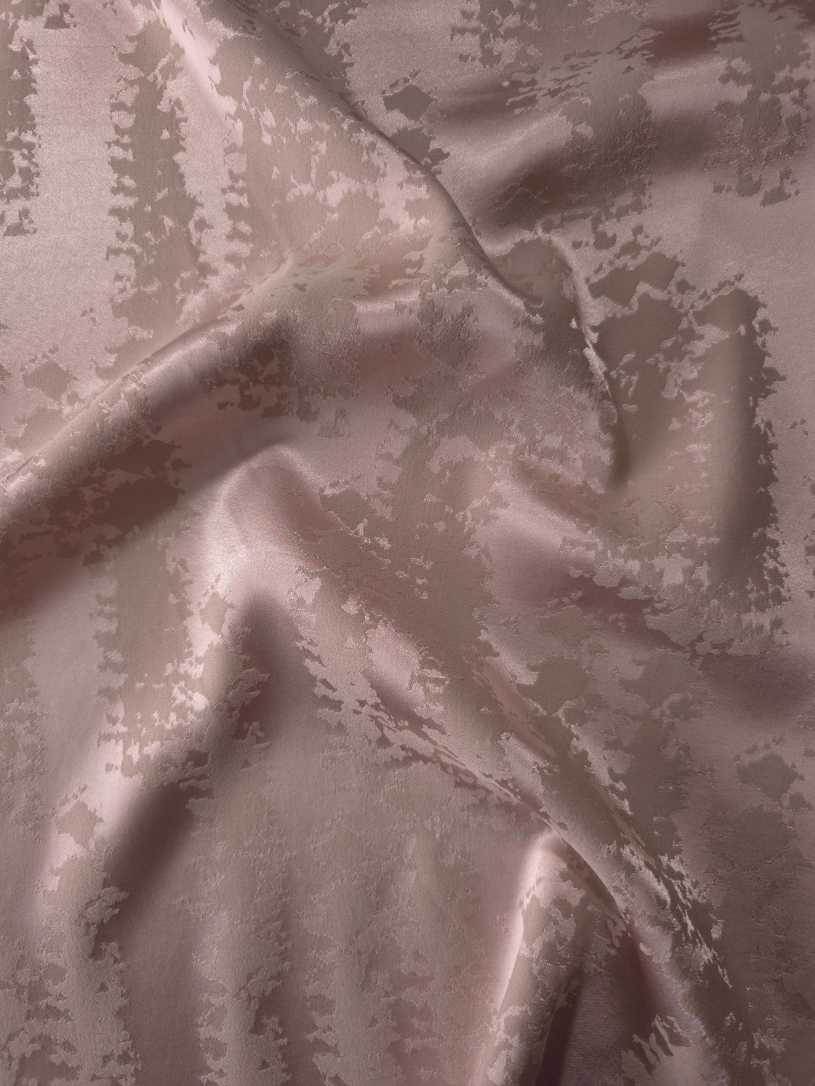 Reversible Two-Tone Stretch Satin Jacquard Fabric