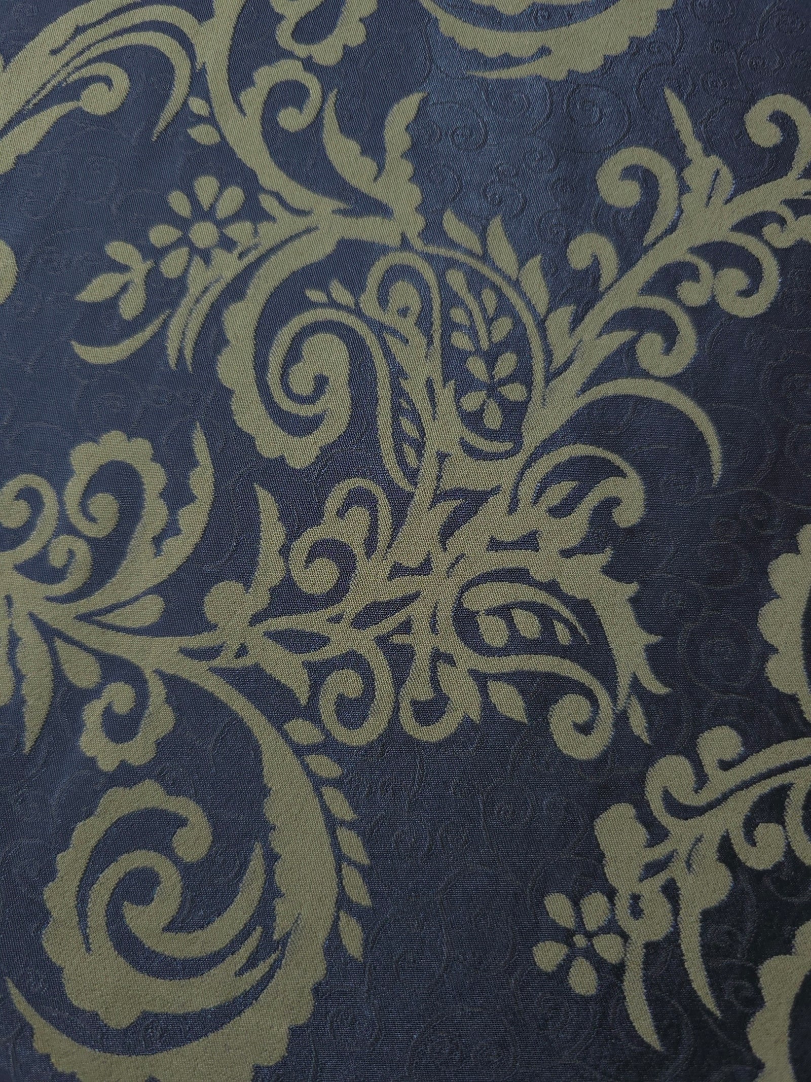 Reversible Two-Tone Stretch Satin Jacquard Fabric