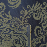 Front and back of the navy and olive-khaki colorway, the glossy face holding more warmth than its muted reverse