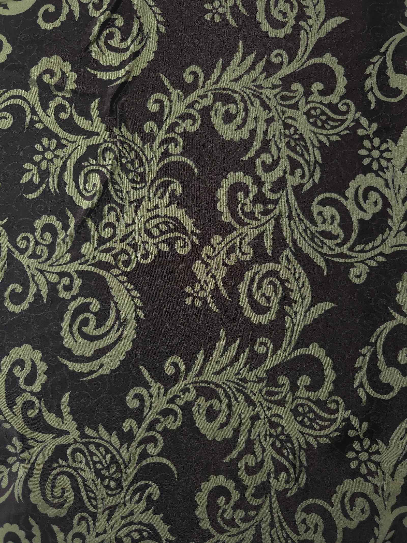 Reversible Two-Tone Stretch Satin Jacquard Fabric