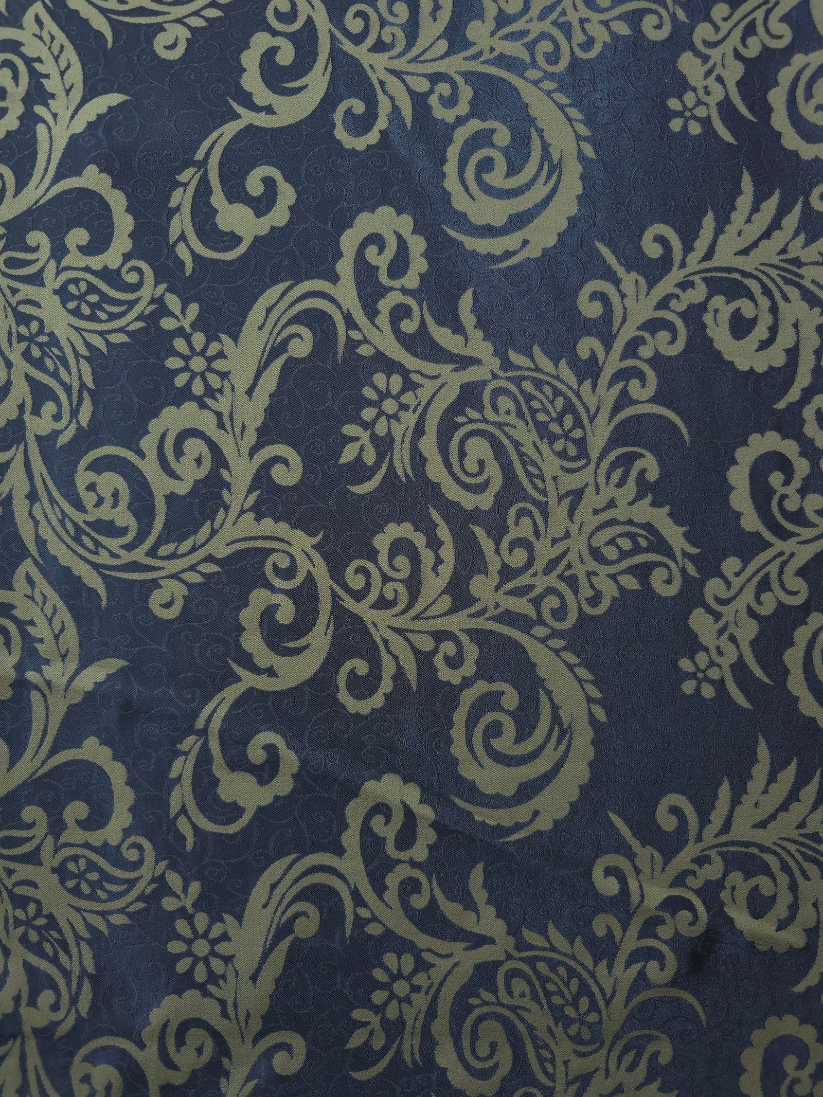 Reversible Two-Tone Stretch Satin Jacquard Fabric