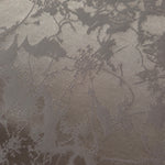 Close detail of the taupe floral colorway, suited to buyers wanting a quiet, intricate pattern over a bold one