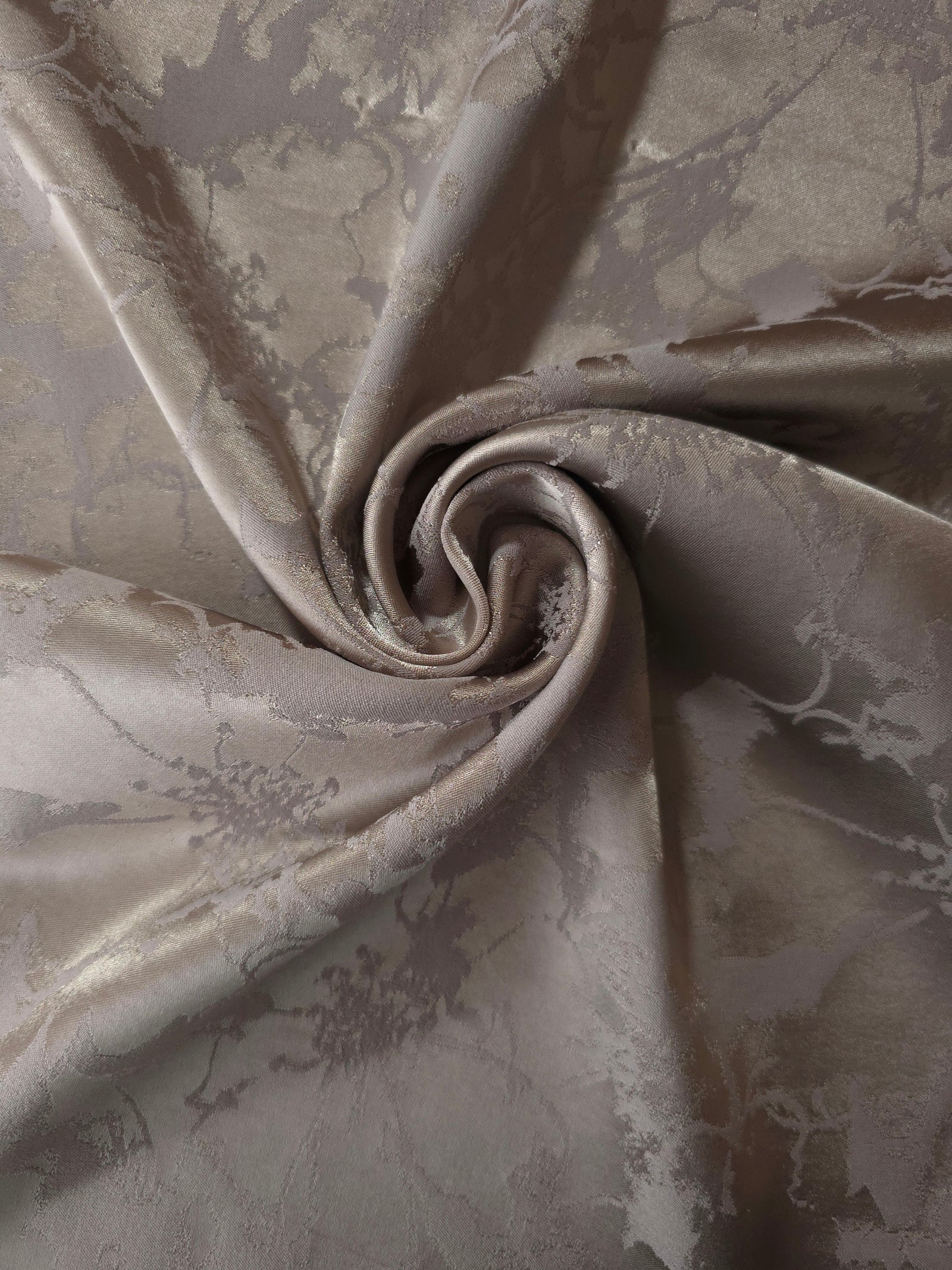 Reversible Two-Tone Stretch Satin Jacquard Fabric