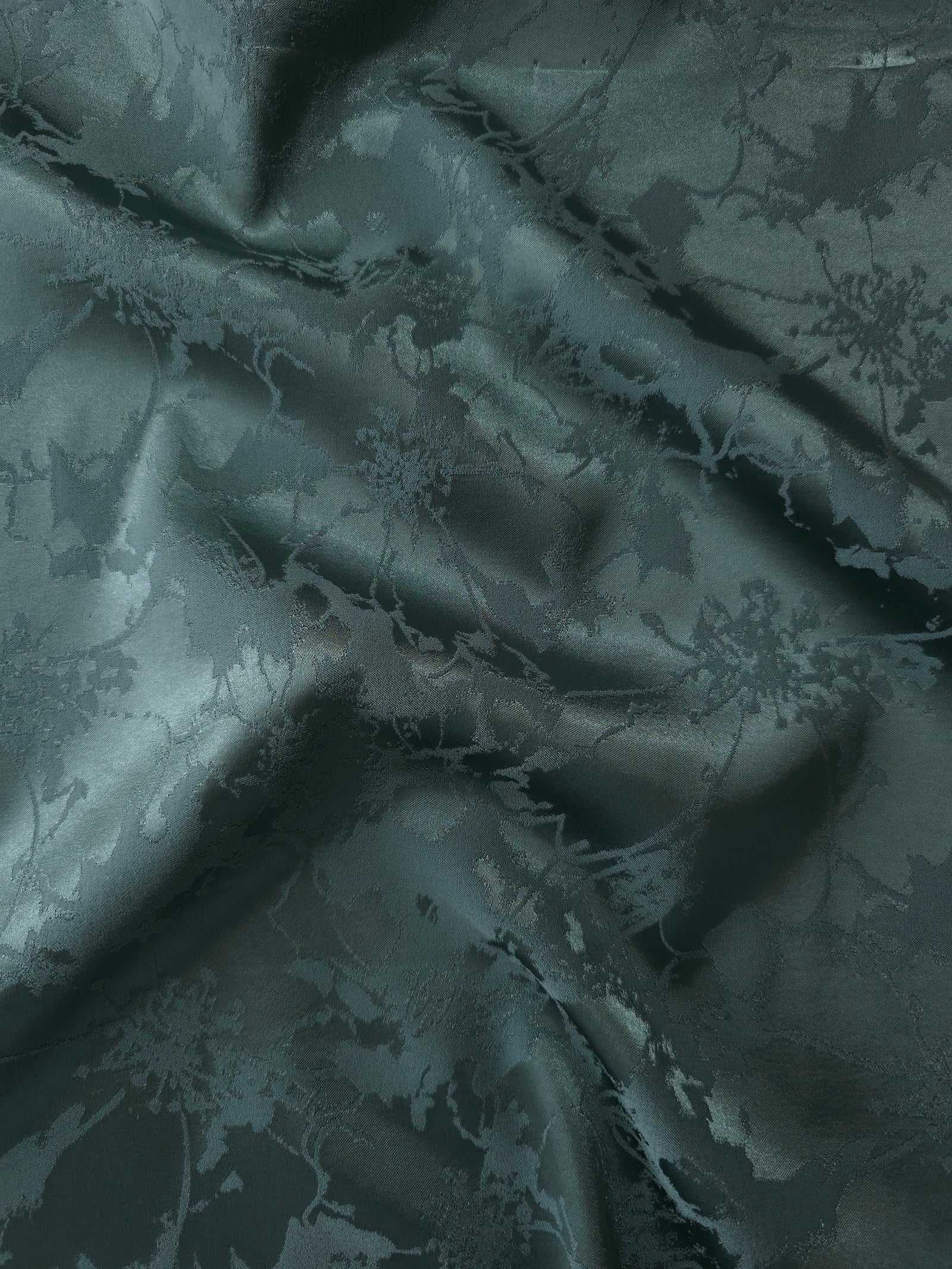 Reversible Two-Tone Stretch Satin Jacquard Fabric
