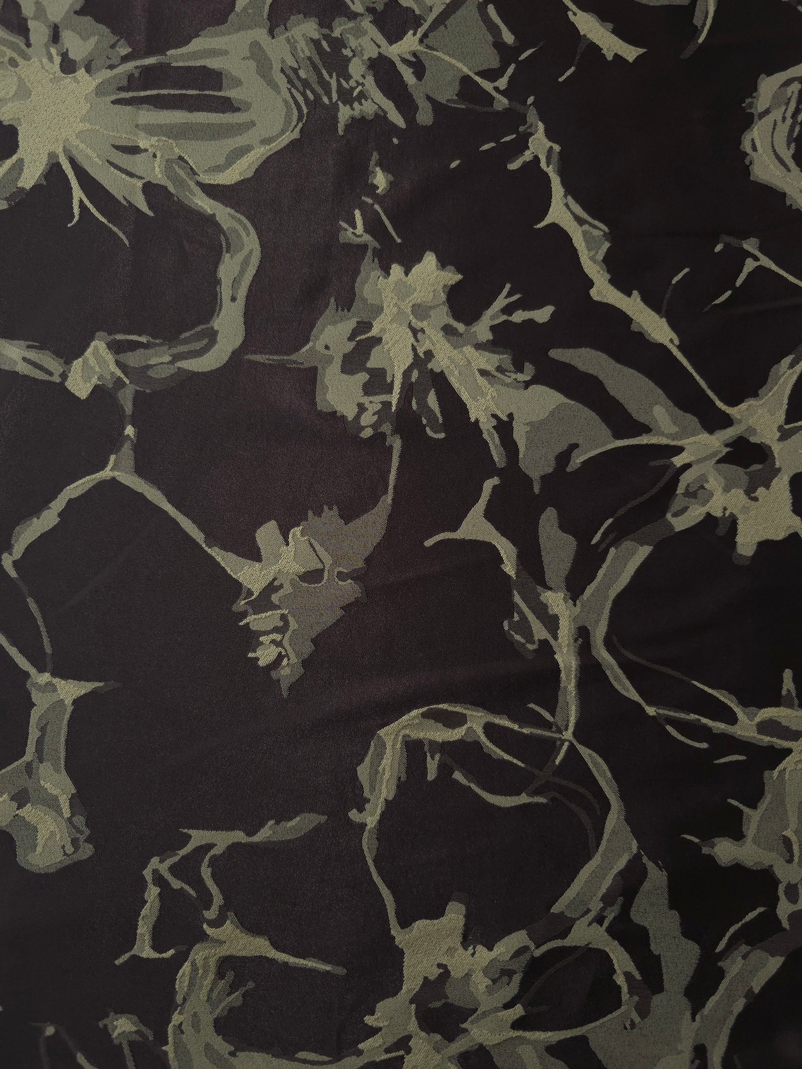 Reversible Two-Tone Stretch Satin Jacquard Fabric