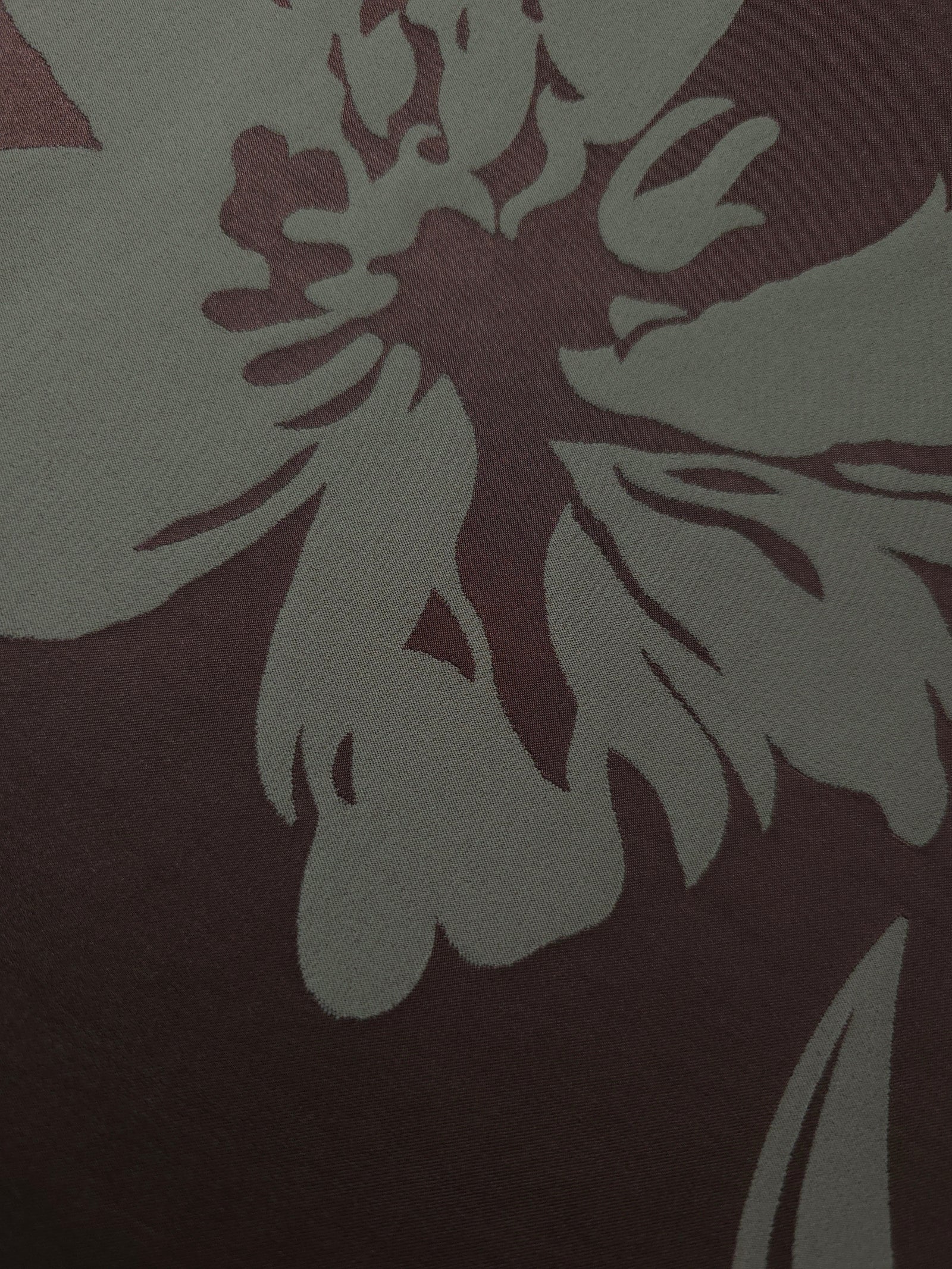 Reversible Two-Tone Stretch Satin Jacquard Fabric