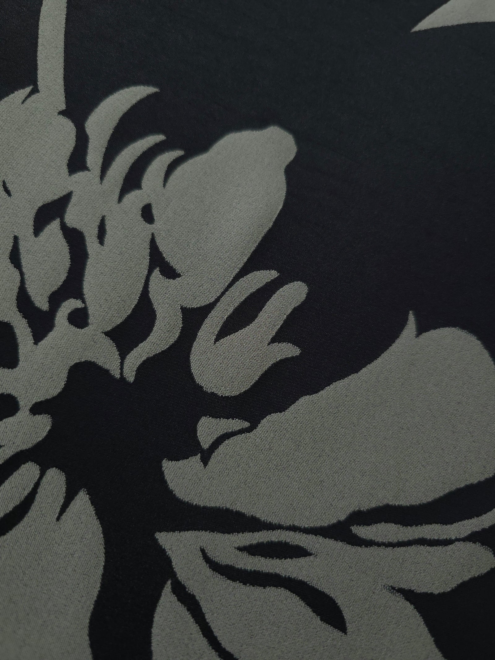 Reversible Two-Tone Stretch Satin Jacquard Fabric