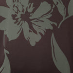 A wider cut of the wine and sage hibiscus satin, shown to see the full scale of the bloom
