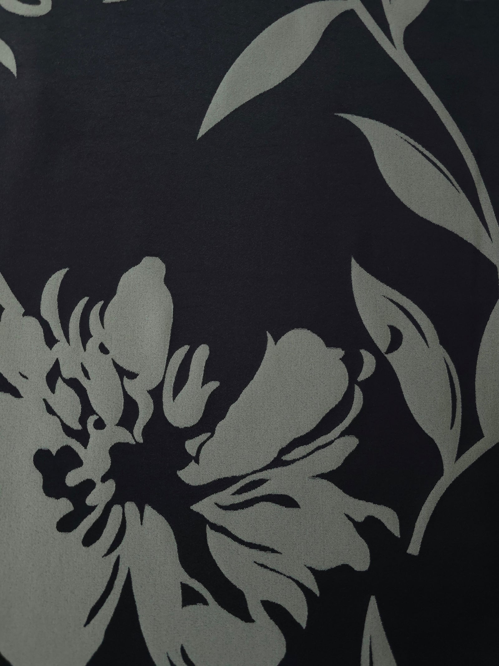 Reversible Two-Tone Stretch Satin Jacquard Fabric