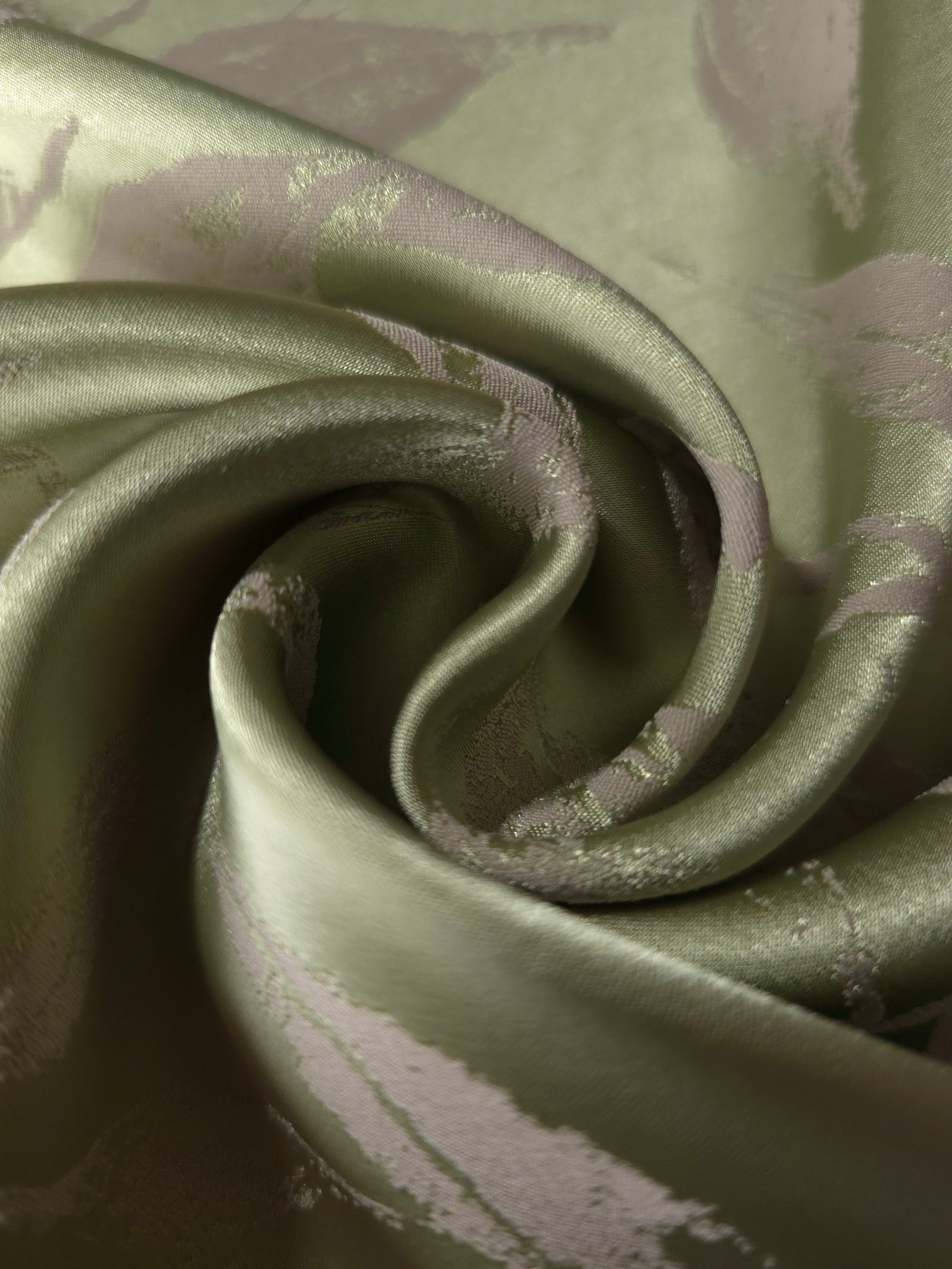 Reversible Two-Tone Stretch Satin Jacquard Fabric