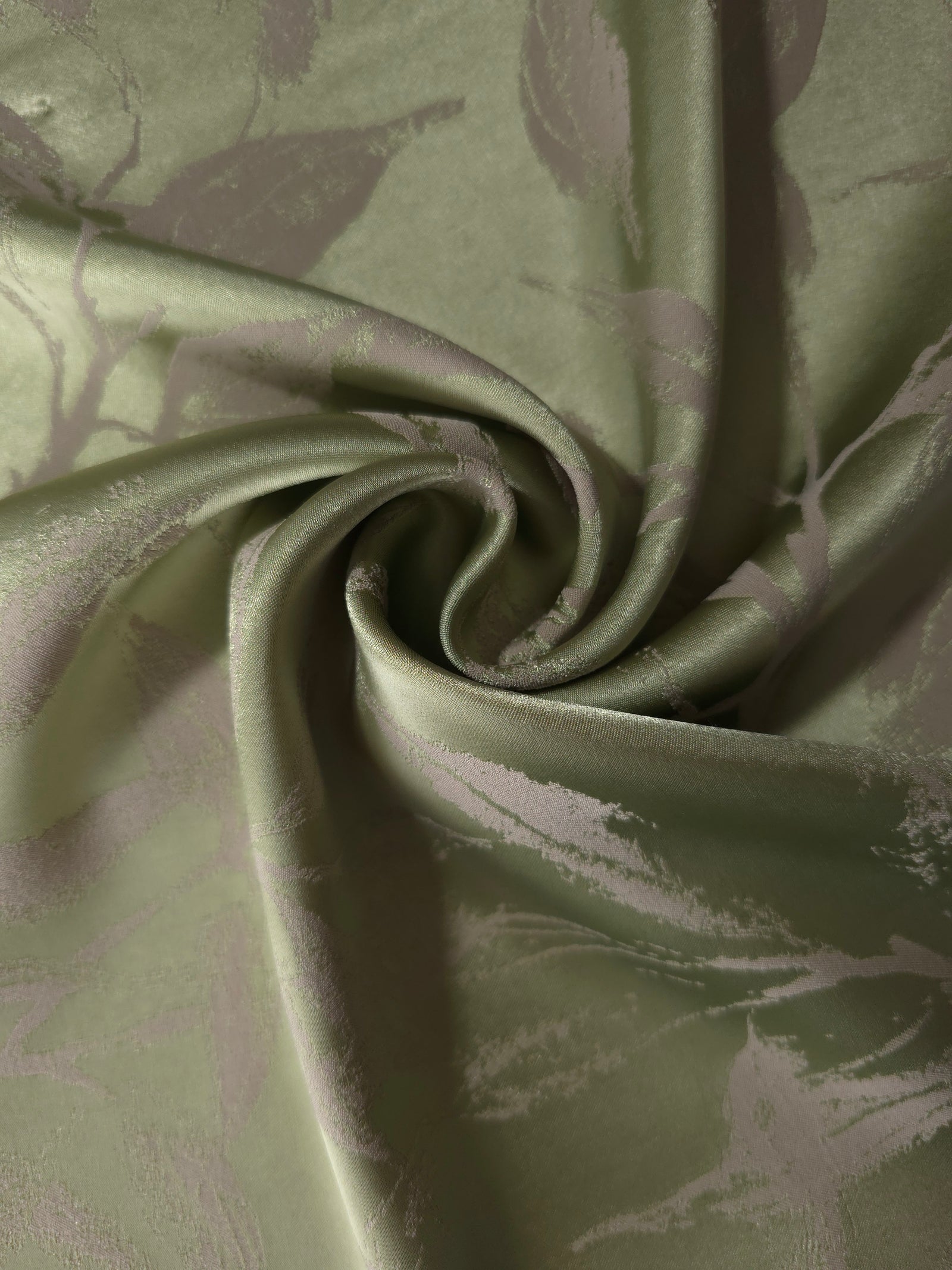 Reversible Two-Tone Stretch Satin Jacquard Fabric
