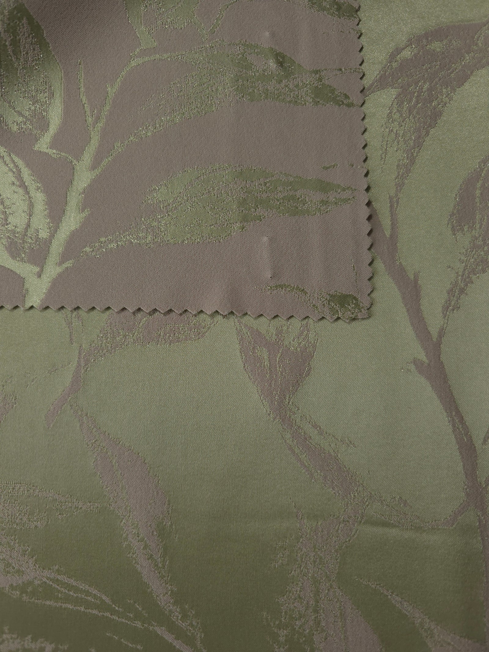 Reversible Two-Tone Stretch Satin Jacquard Fabric