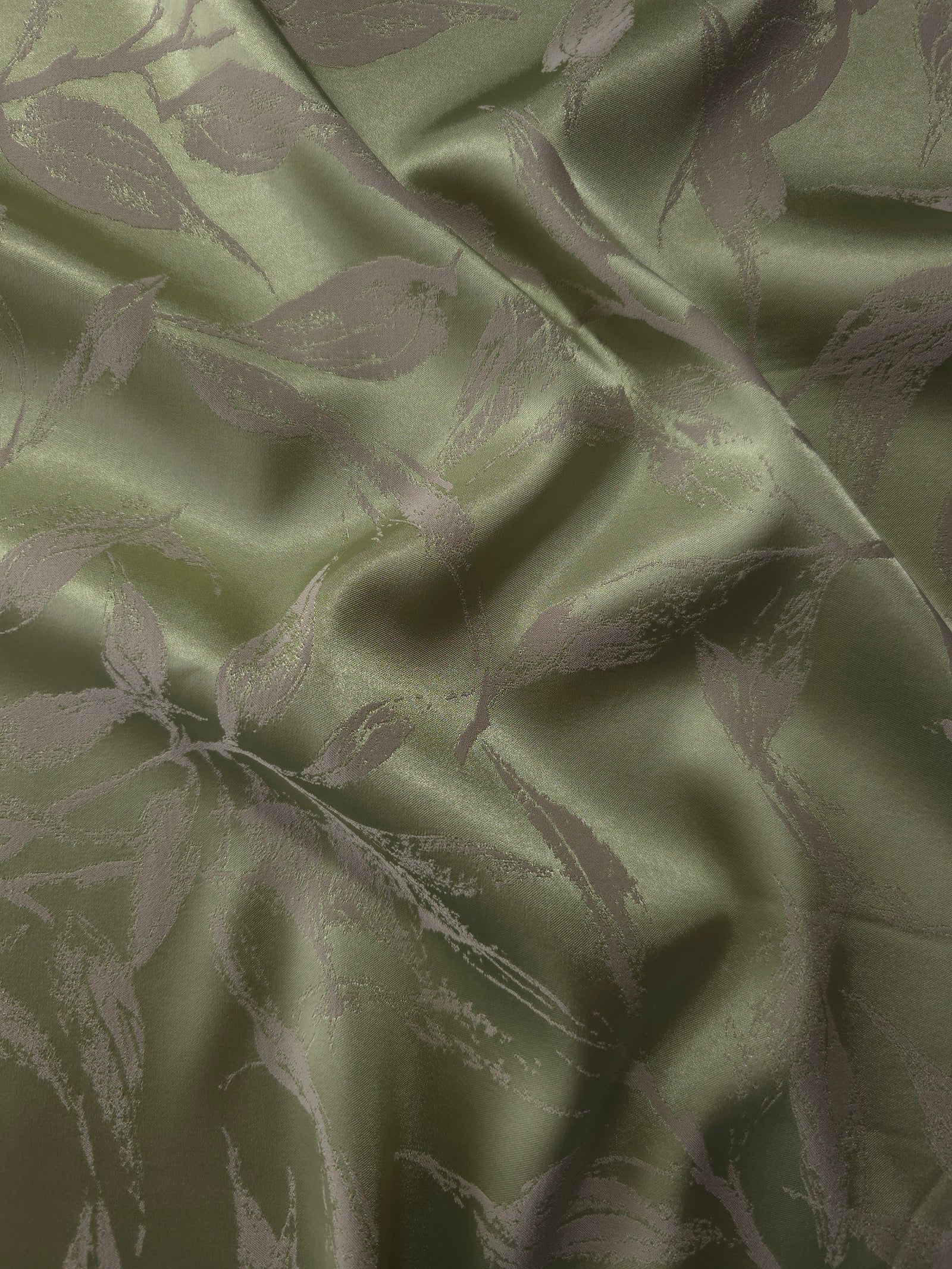 Reversible Two-Tone Stretch Satin Jacquard Fabric