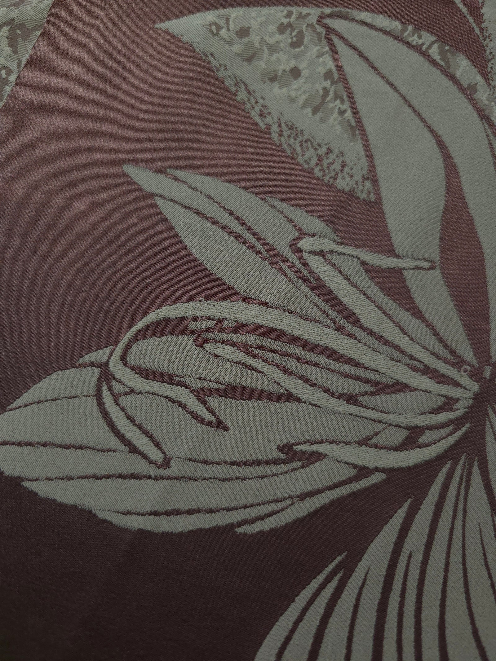 Reversible Two-Tone Stretch Satin Jacquard Fabric